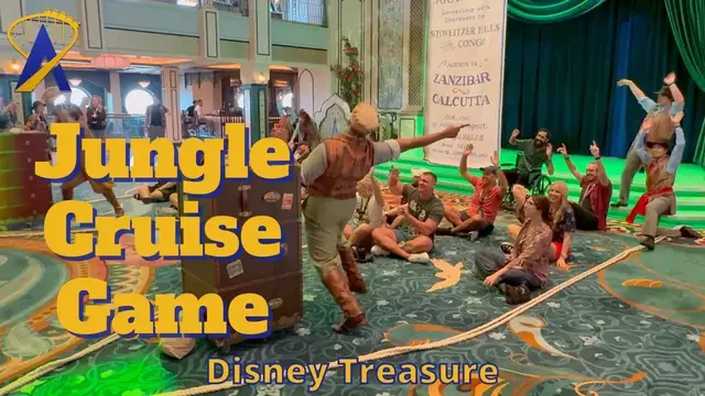 'Video thumbnail for Jungle Cruise Interactive Adventure on the Disney Treasure Cruise Ship'