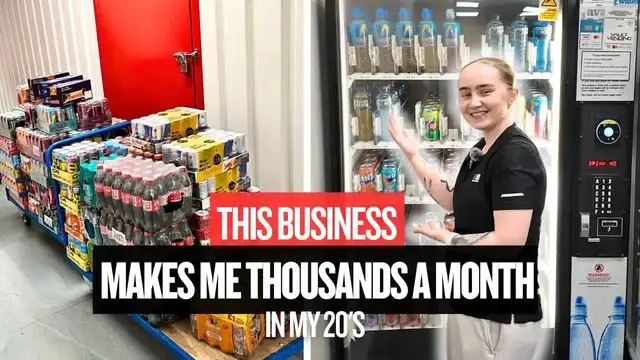 'Video thumbnail for (458) vending machine success: making thousands in my 20s restocking bevmax, energy drinks, and snacks'