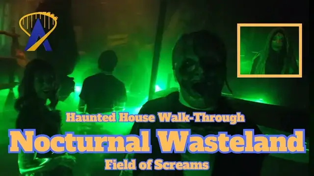 'Video thumbnail for Nocturnal Wasteland Haunted House at Field of Screams - Lancaster, Pa'
