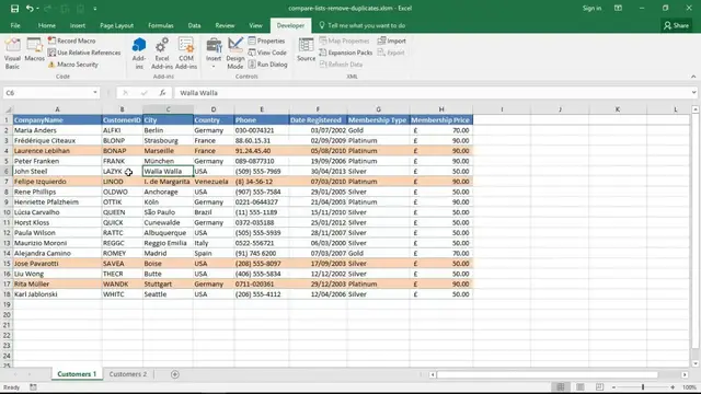 'Video thumbnail for Excel VBA - Compare Two Lists and Remove Duplicates'