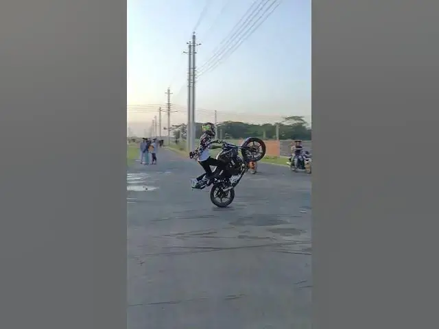 'Video thumbnail for “Wheelie in Khulna – Don’t Try This!”#shorts #weelies #stunt'