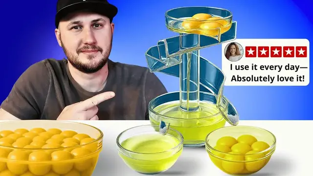 'Video thumbnail for Overbuild Egg Separator! I Bought 10 Viral TikTok Gadgets!'
