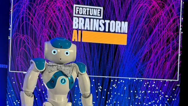 'Video thumbnail for Meet A.L.Ex, Improbotics's comedy robot'