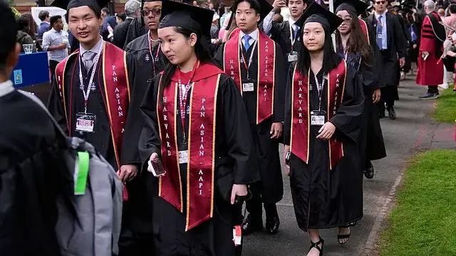 'Video thumbnail for US judge blocks Trump efforts to bar Harvard from enrolling international students'