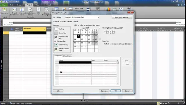 'Video thumbnail for Add Nonworking Days to the Project Calendar - MS Project'