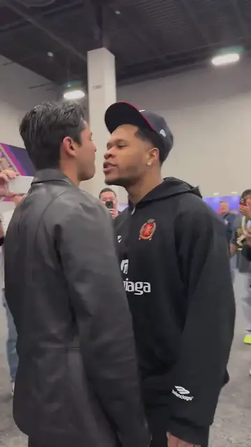 'Video thumbnail for HEATED clash between Ryan Garcia and Devin Haney'