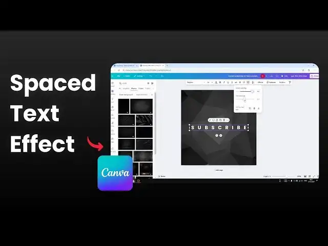 'Video thumbnail for How to Create a Spaced Out Text Effect in Canva'