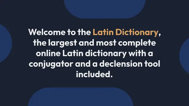 'Video thumbnail for Online Latin Dictionary :Latin-English Dictionary '