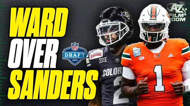 'Video thumbnail for a to z sports film room: 2025 nfl draft: is cam ward now the top qb prospect?'