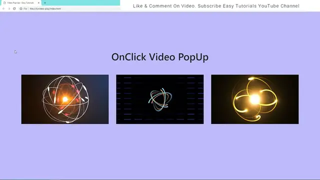 'Video thumbnail for How To Add Video Popup In Website Using HTML CSS Bootstrap _ Add Video On HTML Website Pop-up'
