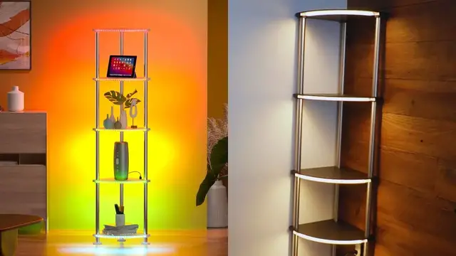 'Video thumbnail for Everything To Know About The BYFUNBY Corner Shelf Lamp'