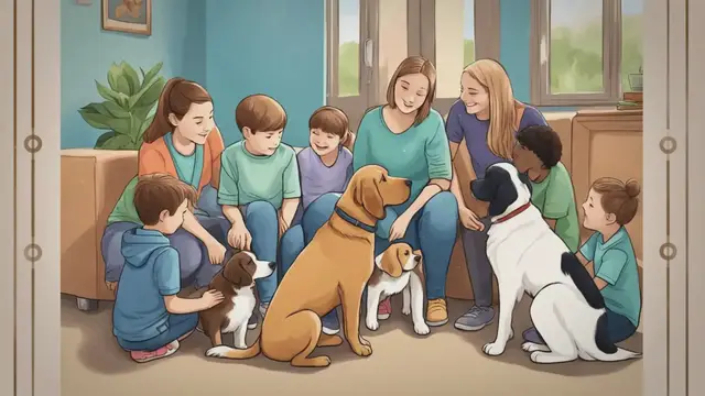 'Video thumbnail for Therapy Dogs for Autism: Making a Difference'