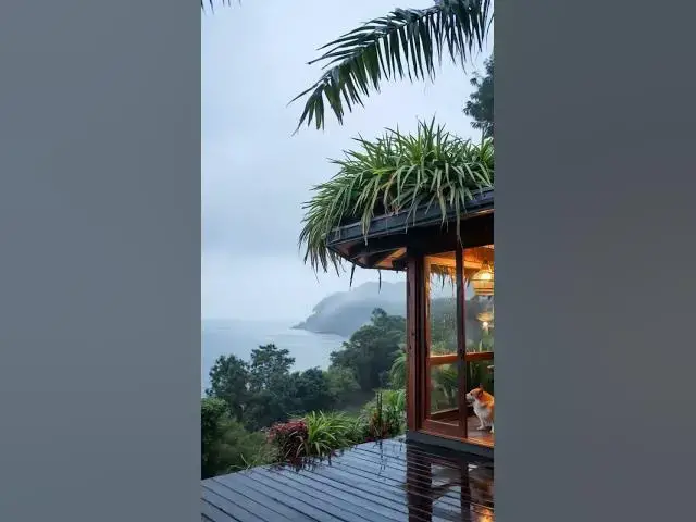 'Video thumbnail for Rain Sounds and Ocean Air'