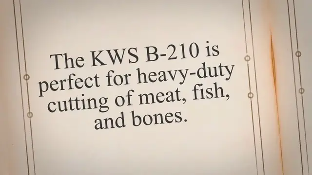 'Video thumbnail for Best Meat Cutting Band Saw Review- KWS B-210 Commercial Model'