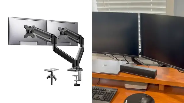 'Video thumbnail for ErGear Dual Monitor Mount Setup Review'