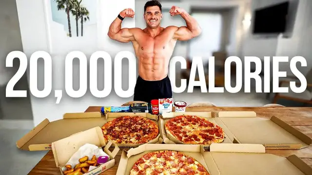 'Video thumbnail for 20,000 CALORIE CHALLENGE | EPIC Cheat Day | 2025 Edition'