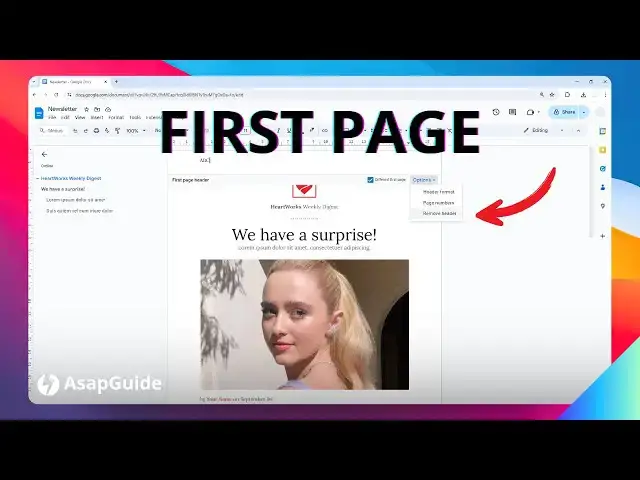 'Video thumbnail for How to Make Header Only on First Page Google Docs'