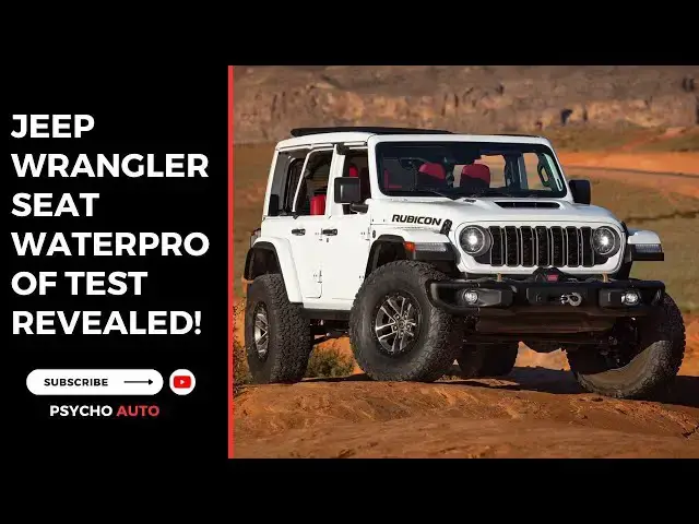 'Video thumbnail for Jeep Wrangler Seat Waterproof Test Revealed!'