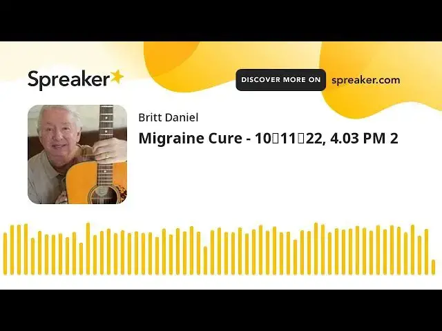 'Video thumbnail for Migraine Cure - 101122, 4.03 PM 2'