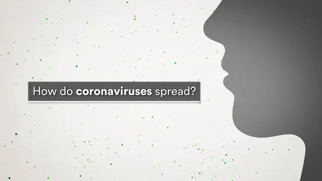 'Video thumbnail for How do coronaviruses spread?'
