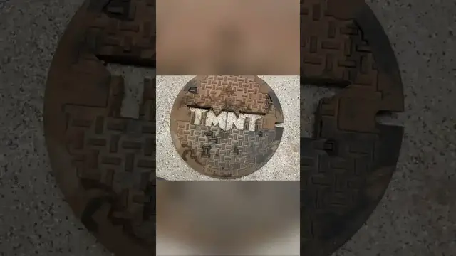 'Video thumbnail for Glow-in-the-Dark TMNT Manhole Cover!'