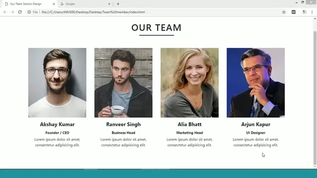 'Video thumbnail for How To Make Website Team Member Section Using HTML CSS And Bootstrap'
