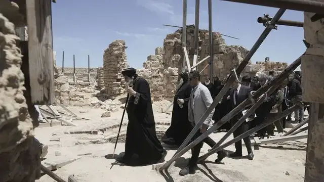 'Video thumbnail for Egypt wants ancient Christian ruins off UNESCO's list of sites in danger'