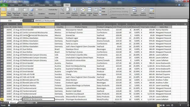 'Video thumbnail for Freeze the Top Row and First Column of a Spreadsheet'