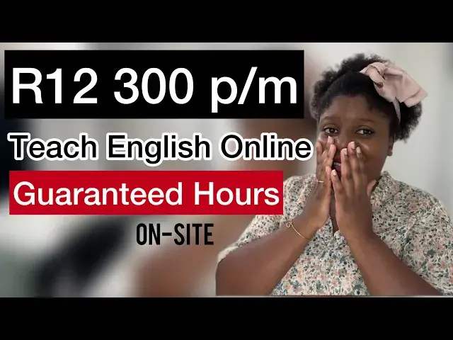 'Video thumbnail for TEACH ENGLISH ONLINE IN JOHANNESBURG I paying R12300 p/m'