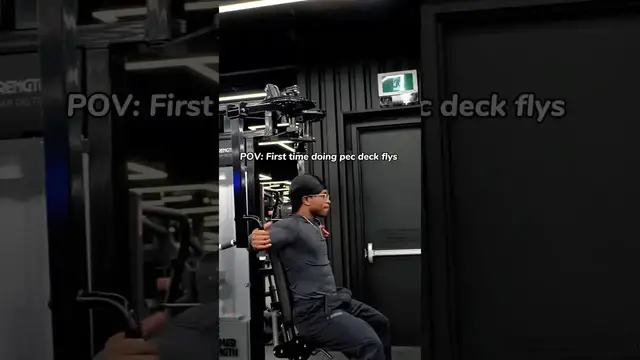 'Video thumbnail for POV: First Time Doing Pec Deck Flys'