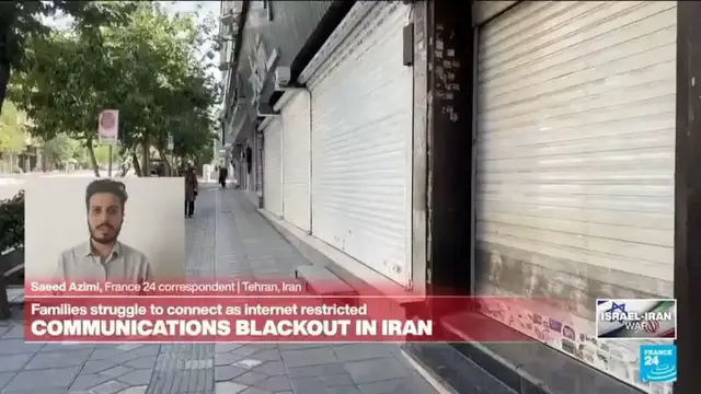'Video thumbnail for Israel-Iran war: Internet blackout in Tehran'