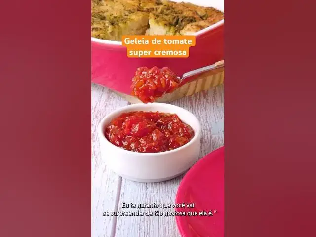 'Video thumbnail for Geleia de tomate cremosa e FÁCIL DE FAZER! #receitas #semgluten #geleiacaseira #geléia #receita'