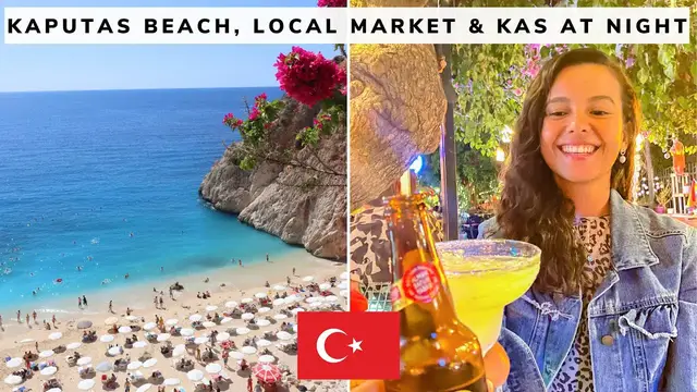 'Video thumbnail for Perfect Day in Kas, Turkey | How to spend 24 hrs in Kas - Kaputas Beach, Kas at night & local food!'