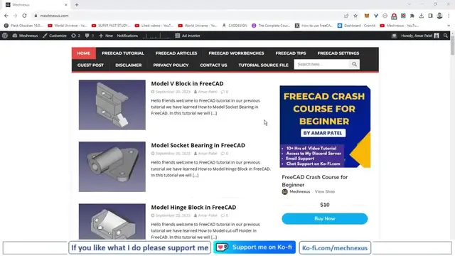 'Video thumbnail for Create Part Copy in FreeCAD | FreeCAD Tutorial | Mechnexus |'