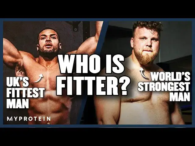 'Video thumbnail for World's Strongest Man Takes On UK's Fittest Man 2020 — @tomstoltman8134 Vs. @ZackGeorge | Myprotein'