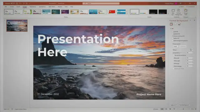 'Video thumbnail for How to Change PowerPoint Background with a Custom Photo'