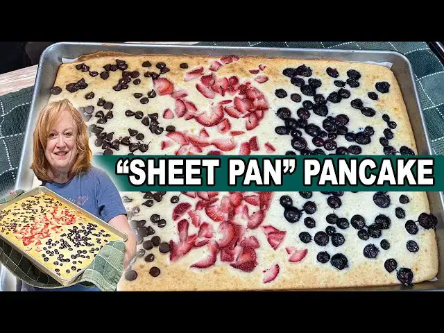 'Video thumbnail for SHEET PAN PANCAKE, Easy Christmas Breakfast that Feeds Many People'
