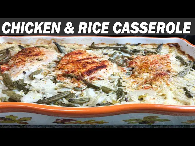 'Video thumbnail for DELICIOUS CHICKEN & RICE CASSEROLE | Cook With Me Easy Casserole'