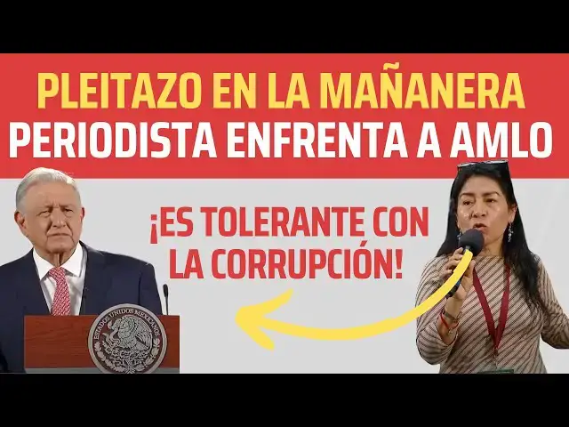 'Video thumbnail for PLEITAZO EN LA MAÑANERA 💥😱 AMLO ES ENFRENTADO POR PERIODISTA!'