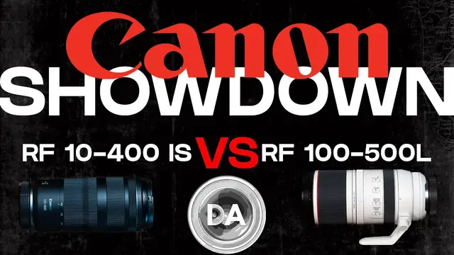 'Video thumbnail for Canon RF 100-400mm IS vs Canon RF 100-500L'