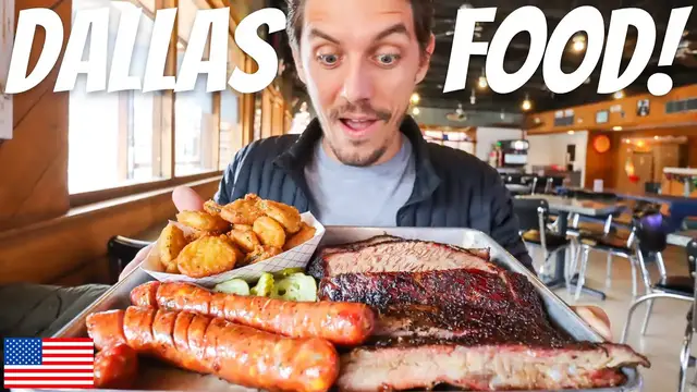 'Video thumbnail for EPIC DALLAS FOOD TOUR! BEST TEXAS BBQ, SOUL FOOD & MORE!'