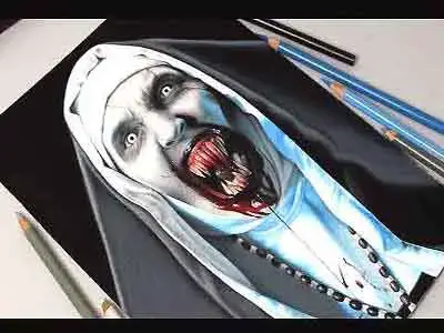 'Video thumbnail for Como desenhar: Freira ValaK (terror)'