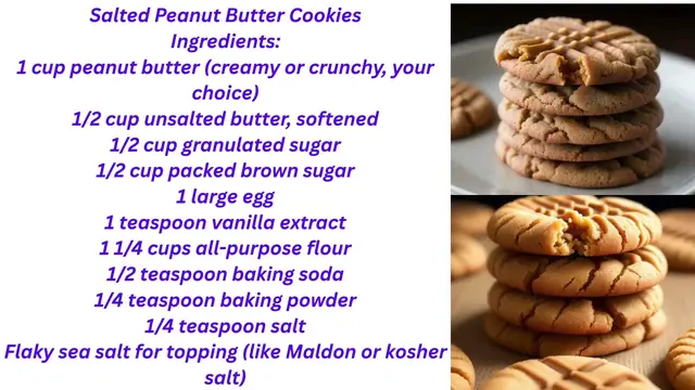 'Video thumbnail for How to make salted peanutbutter cookies'