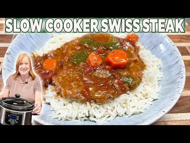 'Video thumbnail for Slow Cooker TENDER SWISS STEAK in the Crockpot DINNER IDEAS'