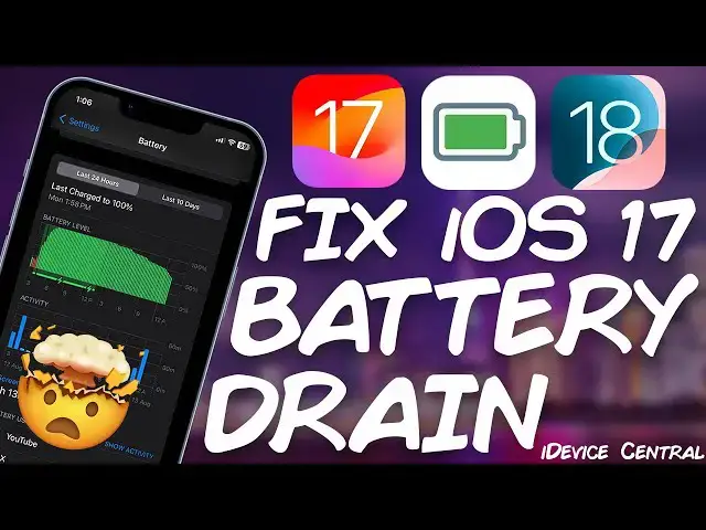 'Video thumbnail for iOS 16.0 - 17.6.1 - How To Fix BATTERY DRAIN on iPhone'