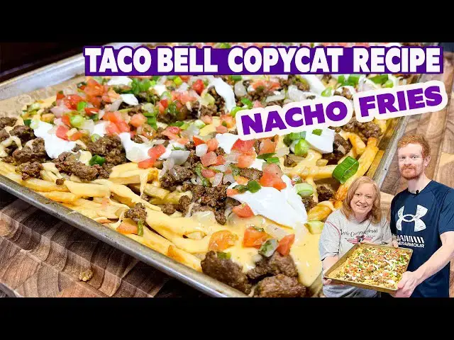 'Video thumbnail for NACHO CHEESE FRIES Taco Bell Copycat Recipe'