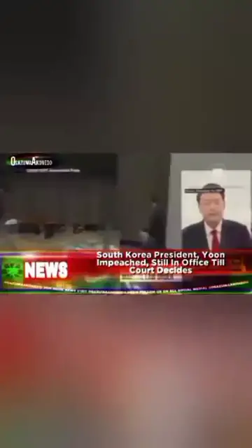 'Video thumbnail for South Korea President, Yoon Impeached, Still In Office Till Court Decides '