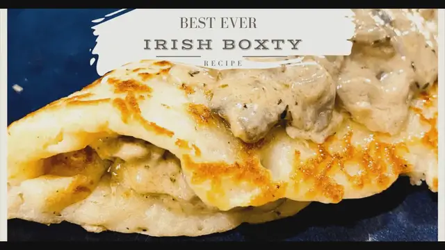 'Video thumbnail for Irish Boxty with a Creamy Mushroom Filling: A Culinary Journey to Ireland'