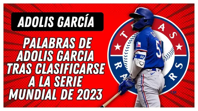 'Video thumbnail for Las declaraciones ADOLIS GARCIA MVP de la Serie de Campeonato de la Liga Americana'