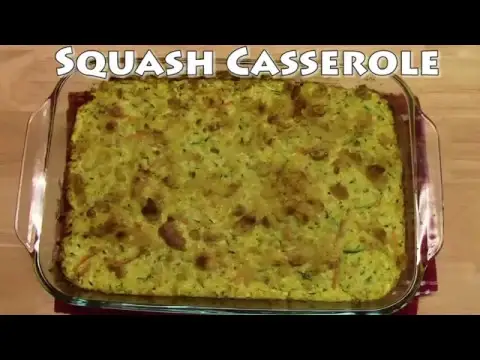 'Video thumbnail for SQUASH CASSEROLE | HIDING THE VEGGIES IN CORNBREAD STUFFING'